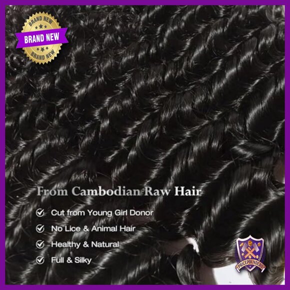 20 Inch Human Hair Extensions Deep Wave Unprocessed Cambodian Raw Hair main image 5